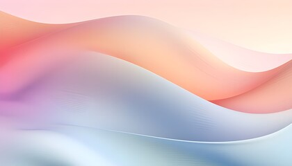 Abstract background with smooth lines in pastel colors 3d rendering
