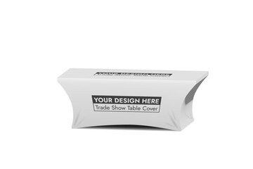 Trade Show Table Cover on White Background Vector Illustration.