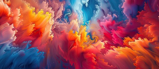 A detailed view of a cell phone screen against a vibrant and mesmerizing colorful wall background, with bold and eye-catching colors creating a visually striking contrast.