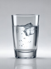 glass of fresh clear water - 751344267