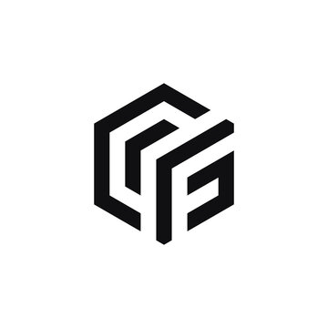 CF leter   vector  art  icon logo design