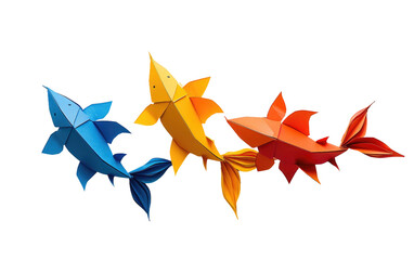 Fishy Paper Creations isolated on transparent Background