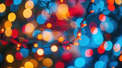 Bokeh light with shiny effect background