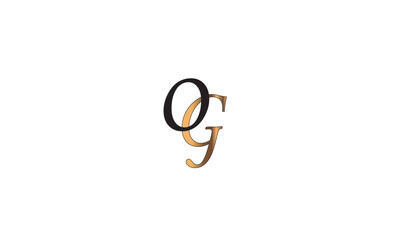 OG, GO, O, G Abstract Letters Logo Monogram	