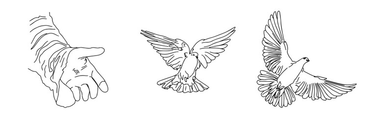 Vector christian set hand drawn doodle element. Modern brush calligraphy. Ink handwriting inscriptions. Typography and lettering.