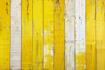 a yellow and white wood planks