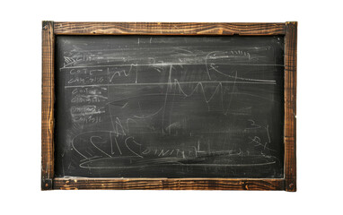 The Power of the Classic Chalkboard On Transparent Background.