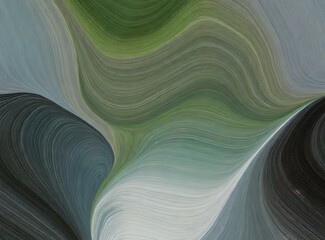 Unobtrusive colorful modern curvy waves background illustration. - obrazy, fototapety, plakaty