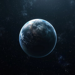 Obraz na płótnie Canvas A beautiful planet in a mysterious universe 