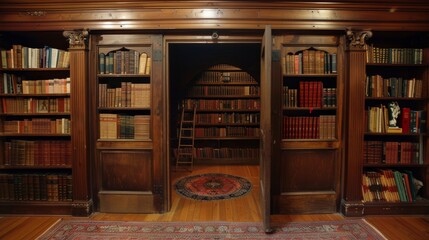 Hidden Treasures: Library Behind the Bookcase