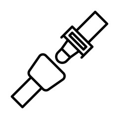Seat belt line icon