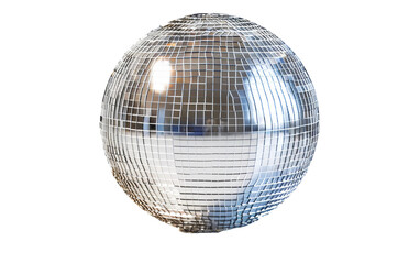 Sparkling Nights with the Disco Ball Magic On Transparent Background.