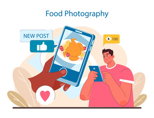 Food Photography concept. Gastronomic visuals captivating social media.