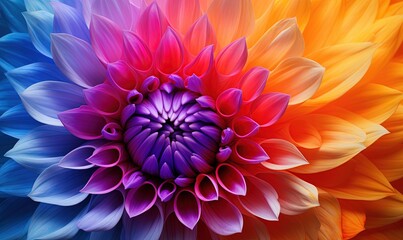 Obraz premium macro close-up photography of vibrant color flower as a creative abstract background