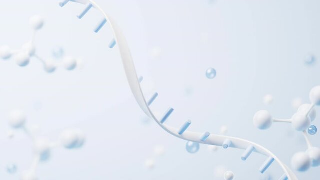 RNA with biological concept, 3d rendering.