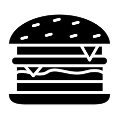 Burger glyph icon