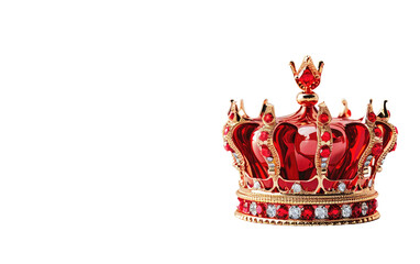Garnet Crown isolated on transparent Background