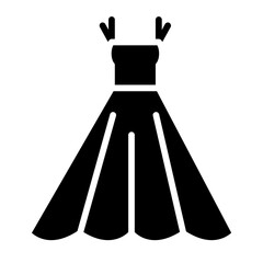 Long Dress glyph icon