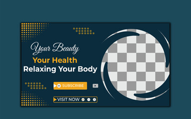 Vector modern digital Corporate YouTube video thumbnail and social media post web banner template