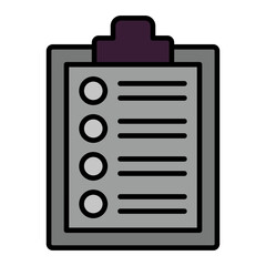   Checklist line filled icon