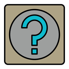   Help line filled icon