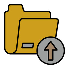   Upload line filled icon