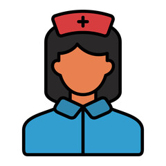   Nurse line filled icon