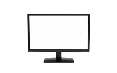 The Elegant Monitor Perspective On Transparent Background.