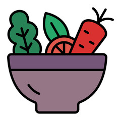   Salad line filled icon