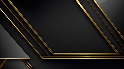 Abstract 3d stylish black and gold luxury background
