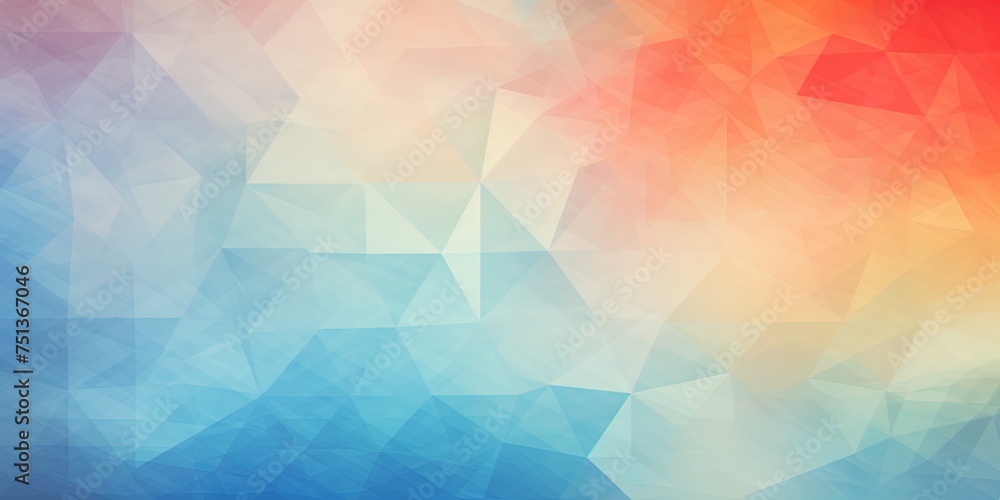 Poster triangle based soft color abstract background. composition of triangles with an artistic feel. squar