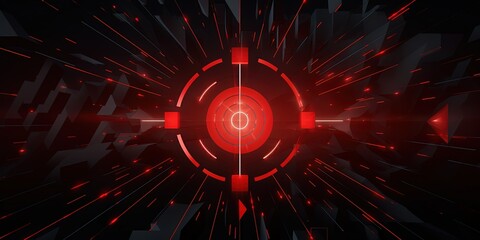 Arrow in middle of target, Generative AI illustration