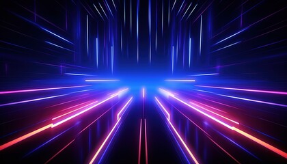 Futuristic technology abstract background with a glowing neon outline, tech background
