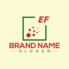 Fototapeta premium Colorful abstract logo design template