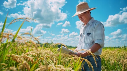 Agricultural Engineer in Rice Field Analysis

