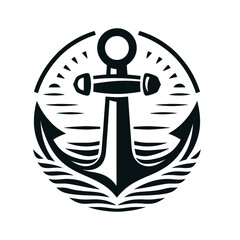 Marine ancor isolated vector illustration