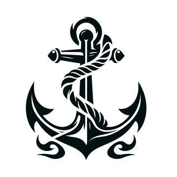 Marine ancor isolated vector illustration