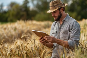 Agricultural Engineer in Barley Field Analysis

