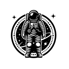 Astronaut isolated vector illustration
