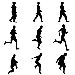 People exercise, walk, run, jump.