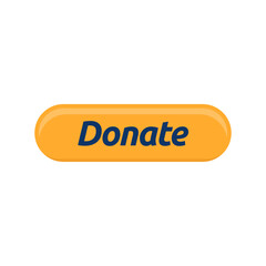 Donate button. Click button donate. Button for donation and charity. Donation by online payments.