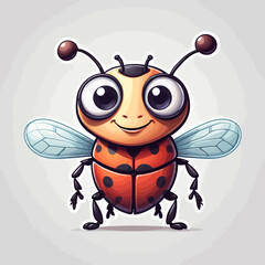 Fototapeta premium Bug Icon Cartoon Design Very Cool 