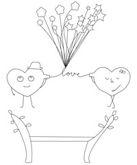 Valentine Coloring Book Page For Kids