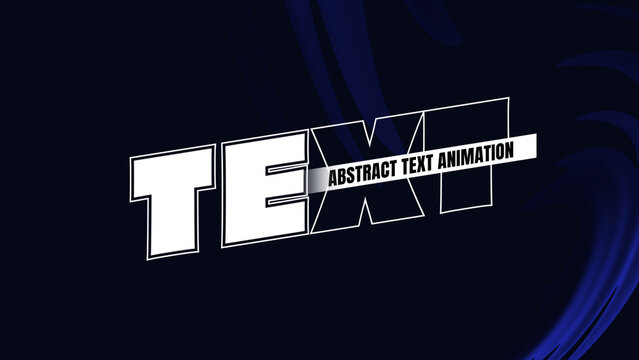 Minimal Text Animation in Abstract Style | with Colorful Background