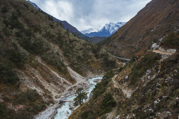 Bhote-Khosi river valley, Nepal - 751373623