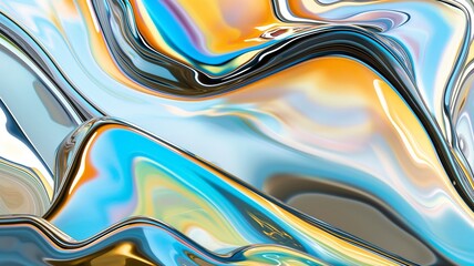 Abstract Swirling Colors Background, Dynamic Liquid Flow Texture, Artistic Wallpaper Design