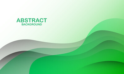 Abstract green wave background. Eps10 vector