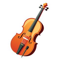 Fototapeta na wymiar Illustration of a violin