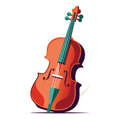 Fototapeta na wymiar Illustration of a violin