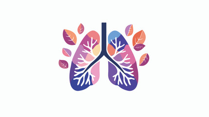 Lung Logo Template vector symbol nature. vector human